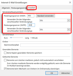 Sicherheitseinstellungen vornehmen - Screenshot © HTW Berlin Sicherheitseinstellungen