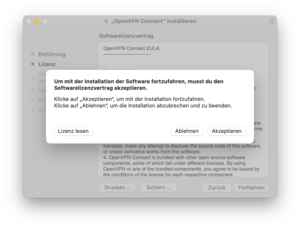 OpenVPN Setup Eula - Screenshot © HTW Berlin OpenVPN Setup Eula