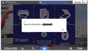 Karte hinzugefügt Karte hinzugefügt