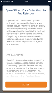 OpenVPN Eula - Screenshot © HTW Berlin OpenVPN Eula