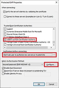 Make security settings Make security settings