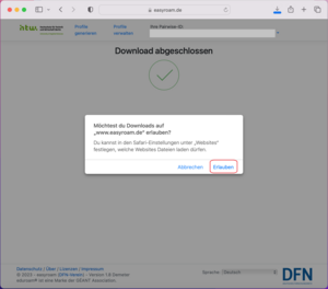 Download zulassen