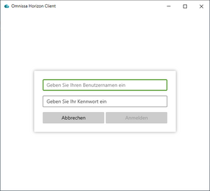 Login für Horizon