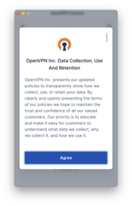 OpenVPN Eula - Screenshot © HTW Berlin OpenVPN Eula