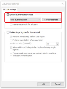 Set user authentication Set user authentication