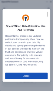 OpenVPN Eula - Screenshot © HTW Berlin OpenVPN Eula