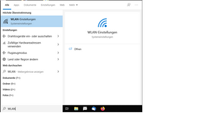 WLAN-Einstellungen aufrufen