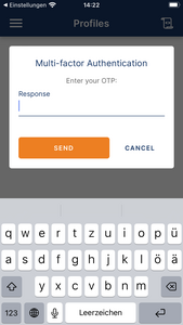 OpenVPN Second Factor - Screenshot © HTW Berlin OpenVPN Second Factor