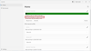 Screenshot © HTW Berlin Check validity period
