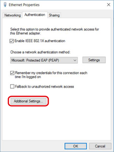 Select Additional Settings Select Additional Settings