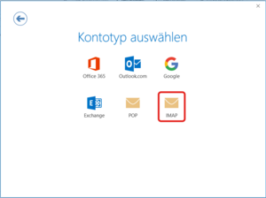 Kontotyp auswählen - Screenshot © HTW Berlin Kontotypauswahl