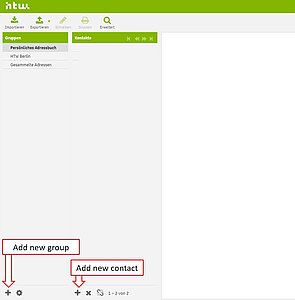 Add group/contact