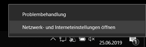 Netzwerk- und Interneteinstellungen öffnen - Screenshot © HTW Berlin Netzwerk- und Interneteinstellungen öffnen