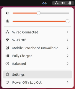 settings menu - Screenshot © HTW Berlin settings menu - Screenshot © HTW Berlin