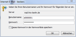 Passwortabfrage