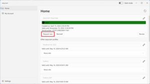 Screenshot © HTW Berlin Start the easyroam app