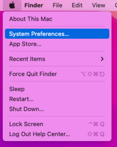 System settings - Screenshot © HTW Berlin System settings - Screenshot © HTW Berlin